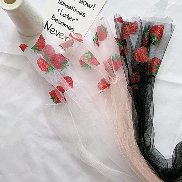 Tulle Loose Socks Lace Short Ankle Stockings Socks Boots Heels Anklet Dress NWT - Picture 4 of 6